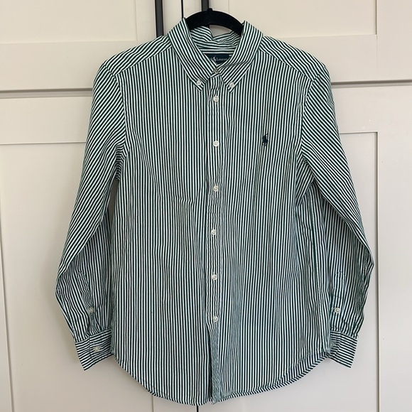 Polo by Ralph Lauren Striped Poplin Shirt - Picture 14 of 14